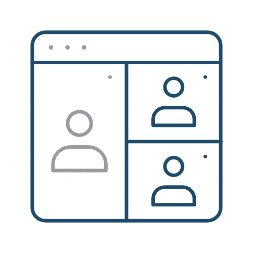 Wired outline 970 video conference hover pinch